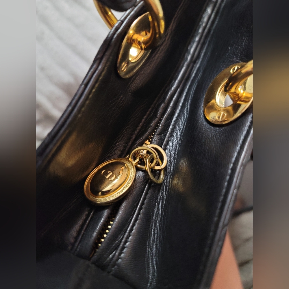 Dior Lady Bag Canage Lambskin Tote Bag - Picture 14 of 16